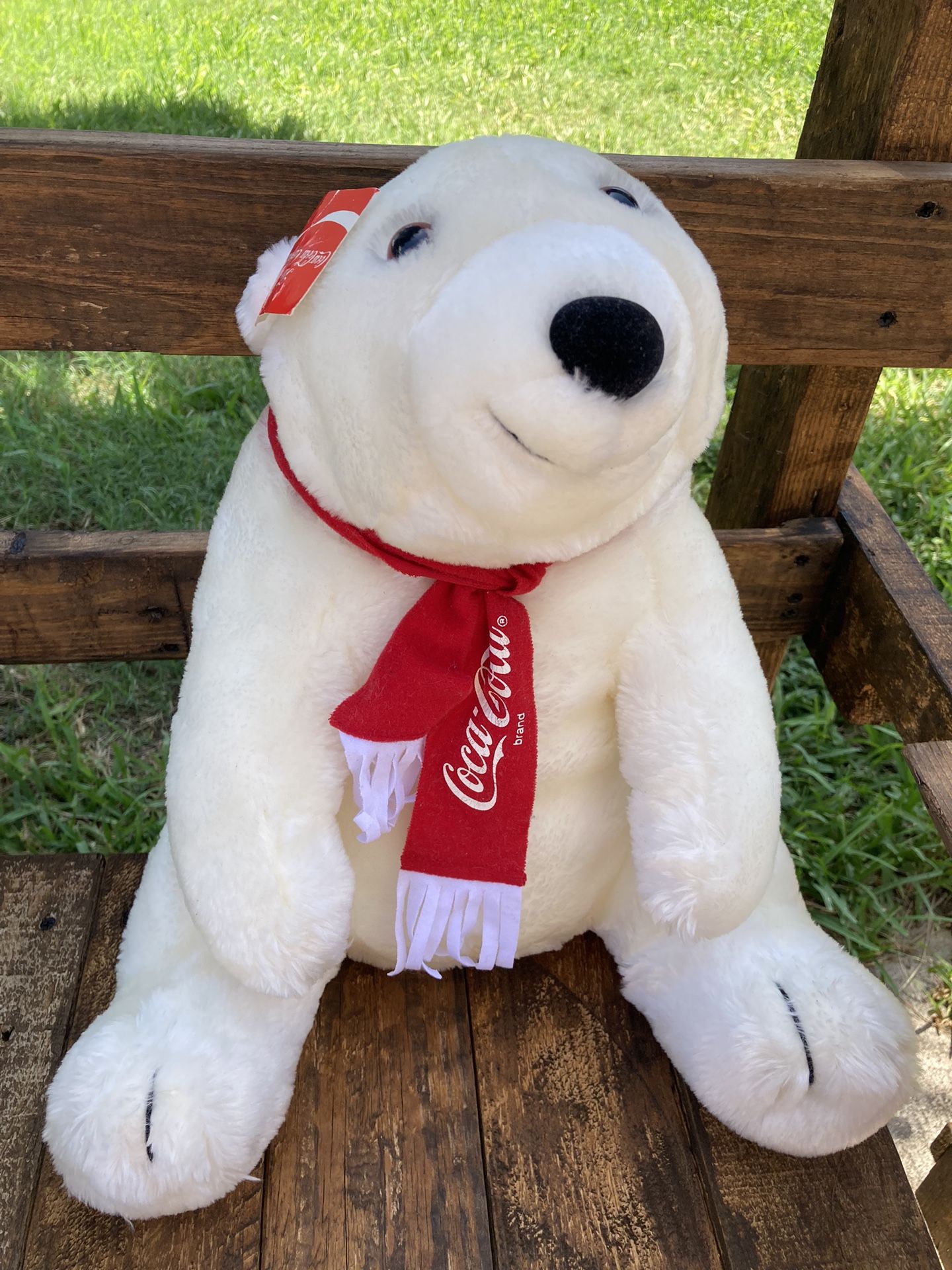Vintage Coca/ Cola Polar Bear Plush 1993)