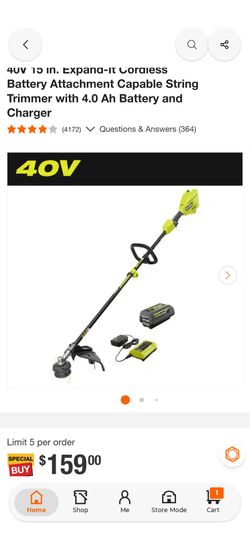Ryobi trimmer combo