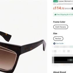 Loewe Women's LW40012F/S 0mm Sunglasses