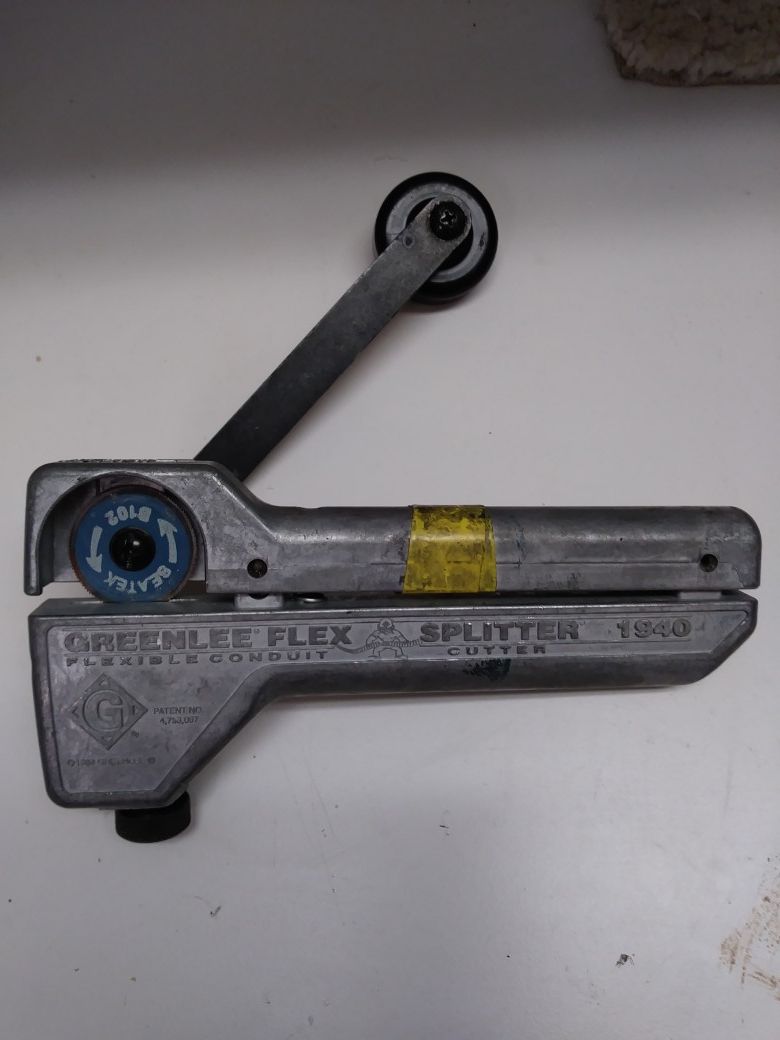 Greenlee Flex Splitter -cutter 1940