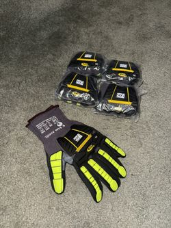 Brand New Large Work Gloves With Padded Top