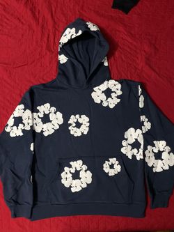 Denim Tears Navy Blue Hoodie Size L & M