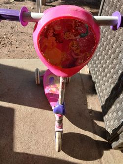 Girls princess scooter