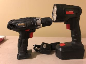 Drill and flashlight