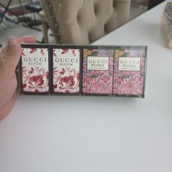Gucci Mini Perfume Set – Bloom & Flora – Sealed Box – Retail $60, Only $50!