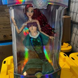 Limited Edition 18in Ariel mermaid Doll Disney 30th anniversary 