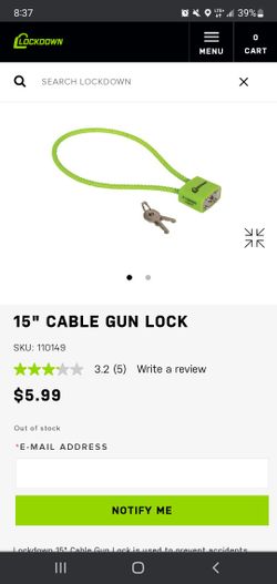 Gun Lock Cables 2 With 2 Smith And Wesson Magz 10 Round All New Never Used 90 Dollar Retail Letting Go For $50