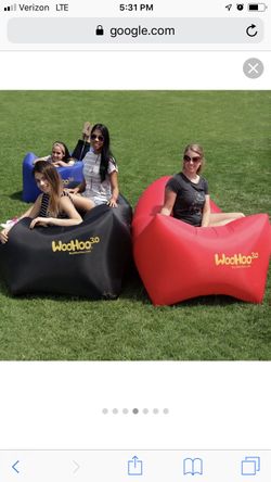 WooHoo 3.0 Giant Outdoor inflatable Lounger with Carry Bag for