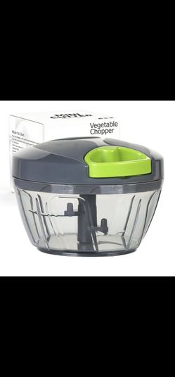 Ourokhome Manual Food Processor Vegetable Chopper, Portable Hand Pull String Garlic