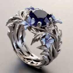 1pc Elegant Iris Style Ring Luxurious Cubic Zirconia Women's Ring Perfect for Weddings Engagements Valentine's Day Jewelry Gifts