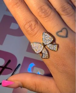 Gold Bow Ring ( gold plated)