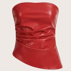 Sexy leather top Size small