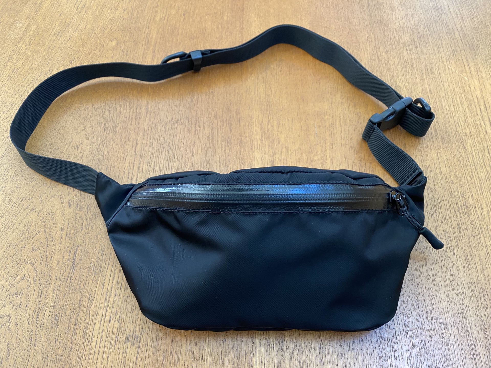 custom waist bag made with prada style nylon