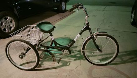 Sun Traditional Adult Tricycle with Rear Basket