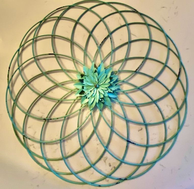 Teal Wall Decor 22”