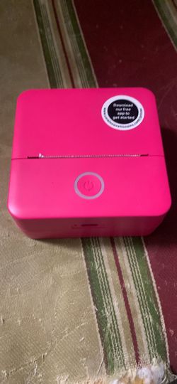 Portable Bluetooth Thermal Printer – Inkless (Pink)