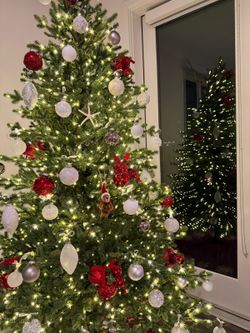 Christmas tree with LED lights
