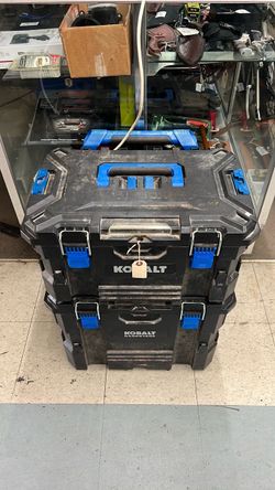 Kobalt CASESTACK Black Stackable Plastic Rolling Tool Box Toolbox