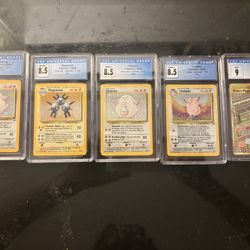 Cgc Graded Pokémon Cards Vintage 