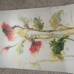 Floral Watercolor Poster