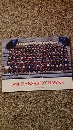 1991 Kansas Jayhawks Collectible Photo 11x 8.5"