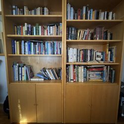 Luxury Wooden Bookshelf Cabinets X 3