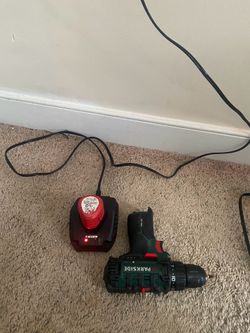 Parkside drill 12v charger and battery included