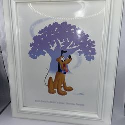 Disney's Animal Kingdom Pluto Finds His Paradise Disney  Lithograph