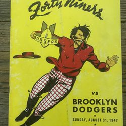 Forty Niners vs Brooklyn Dodgers August 31, 1947