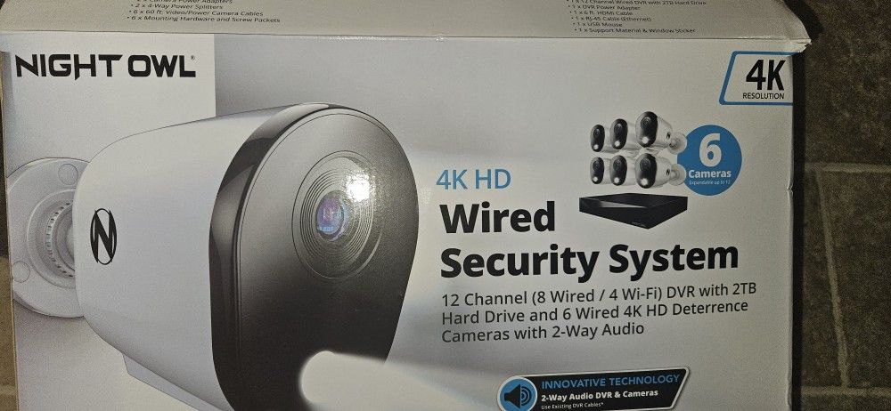 Night owl 4K Camera System