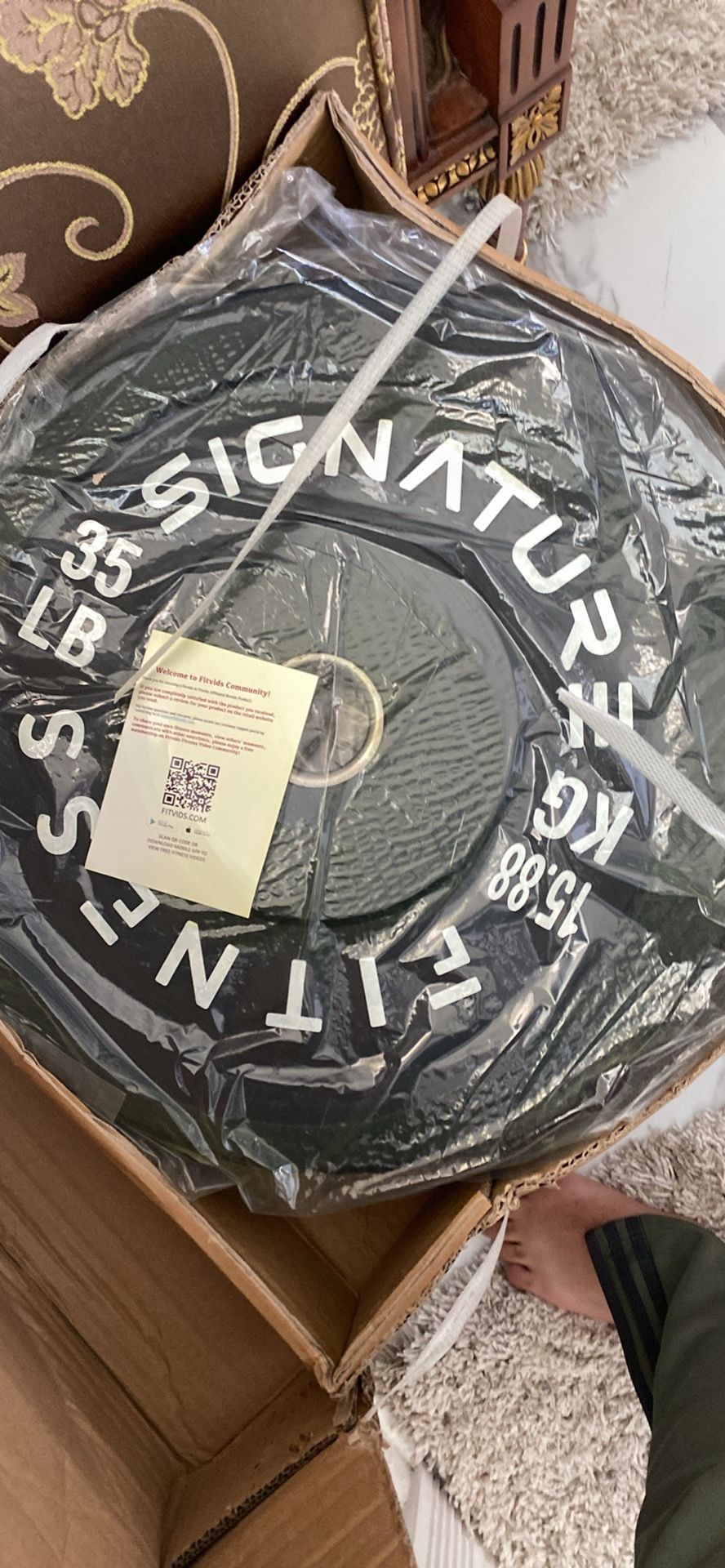 Pair Of 35lb Bumper Plates