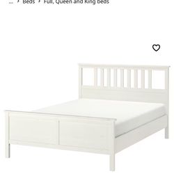 Bed Frame, QUEEN - White 