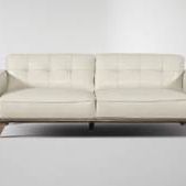 Living Spaces Genuine Leather 90” Sofa