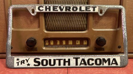 South Tacoma Chevrolet Vintage License Plate Frame