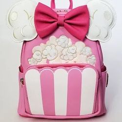 Loungefly Minnie, Mouse, Popcorn, Bucket, Mini Backpack