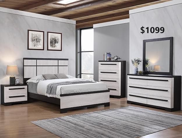brand new queen bedroom set of 5 pc $1099 only 🔥🔥🔥
