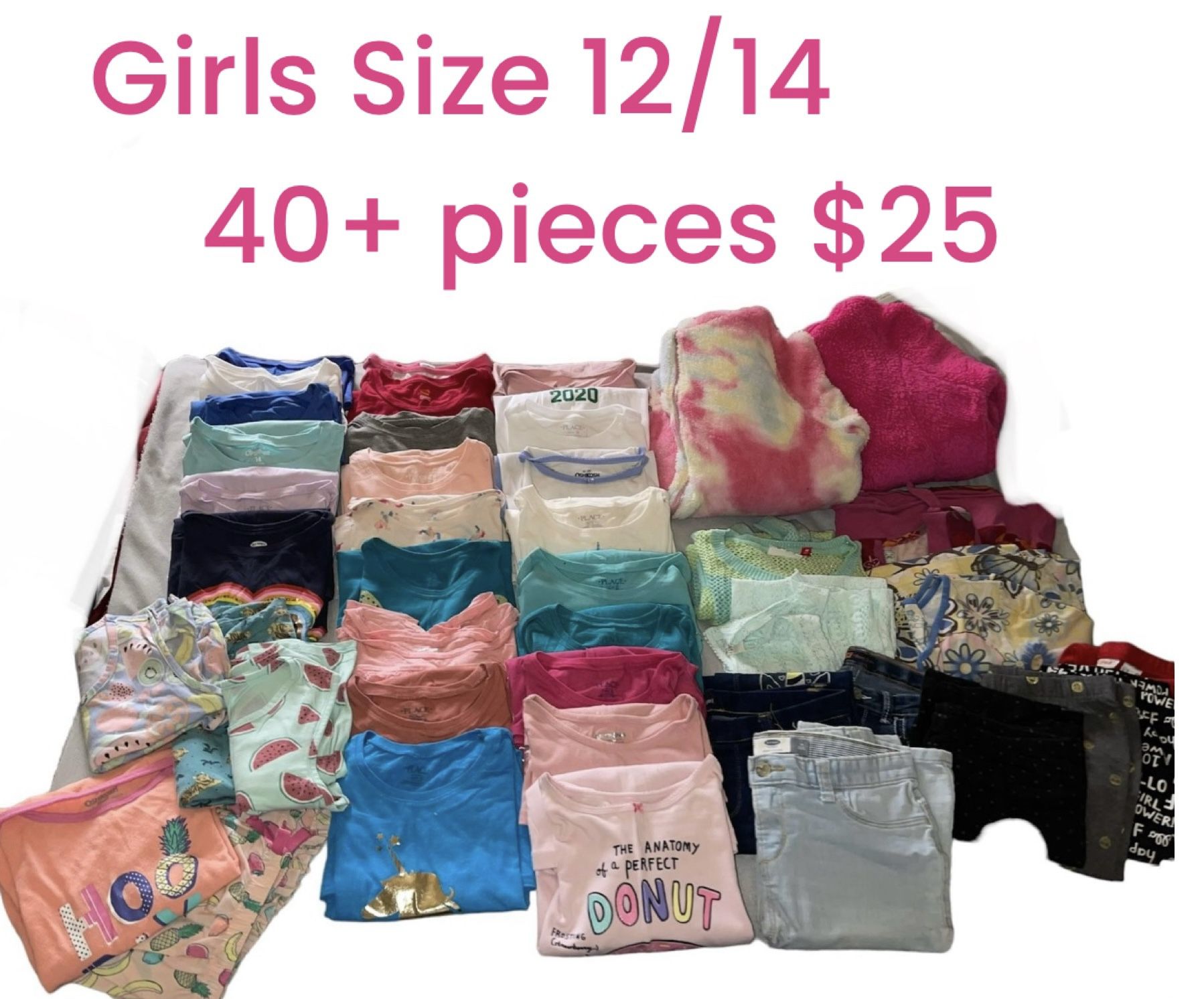 Girls 12/14 Clothes Bundle 40+ Pieces