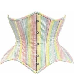 XL Corset Rainbow Glitter