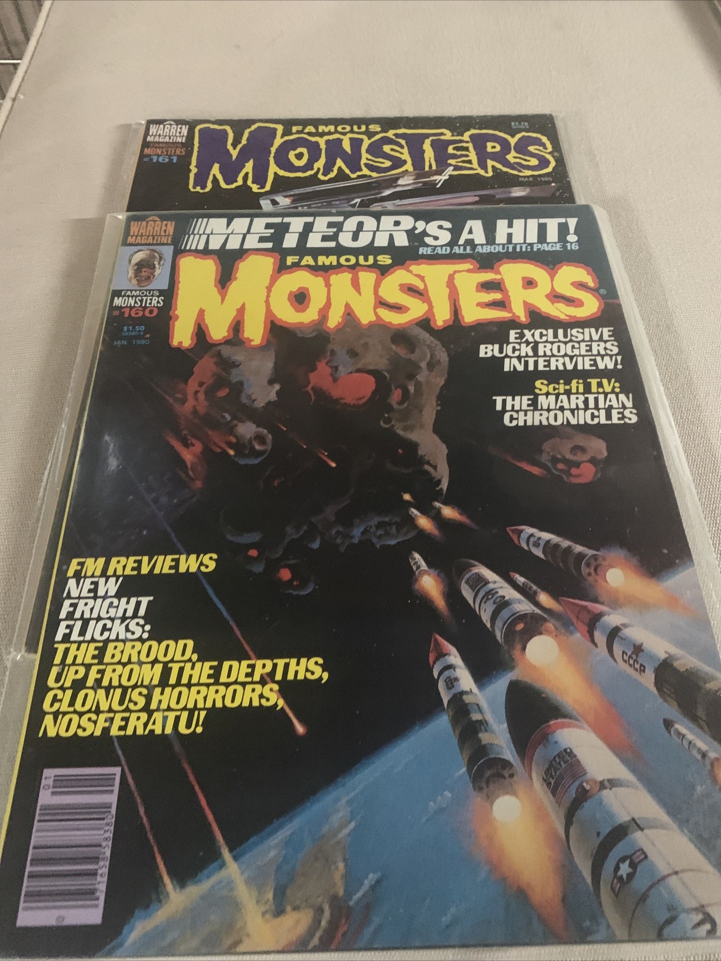 #160 & # 161 Vintage Monsters Magazine 
