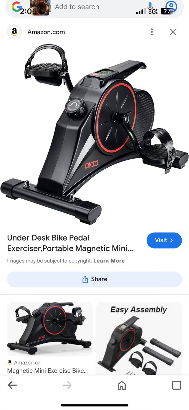 Under The Desk Exercise Pedal