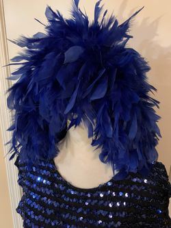 FEATHERS WIG . ( Halloween)