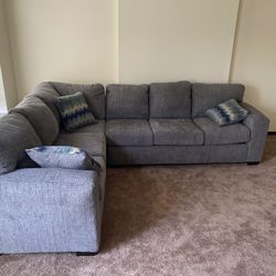 Large Grey Sectional Sofa Couch