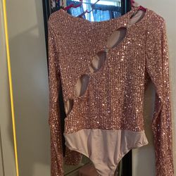 Fashion Nova Sequin Bodysuit