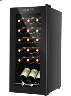 ZOKOP 18 Bottle Compressor Wine Cooler with Adjustable temperature, Digital Control