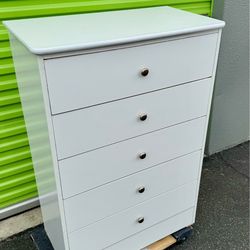 White Chest 5-Drawer New