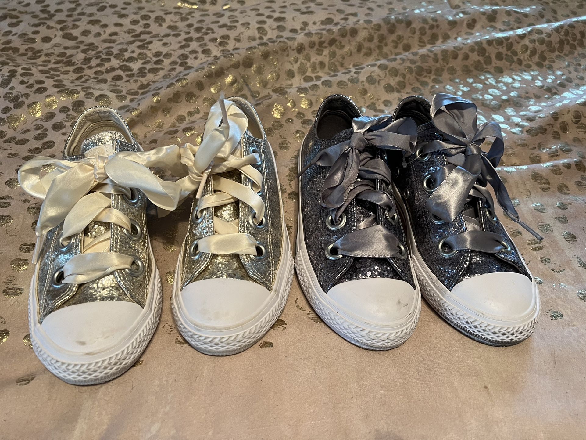 Sneakers Gold Converse For Girls Pair Girls Converse Sneakers Gold