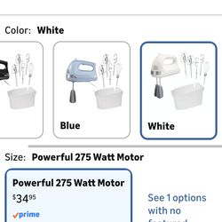 Hand mixer and baking accessories