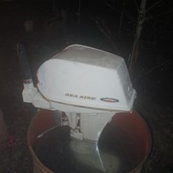 1970s Sea King 8 Horsepower Two-stroke Outboard Engine