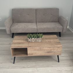 Couch and coffee table $400