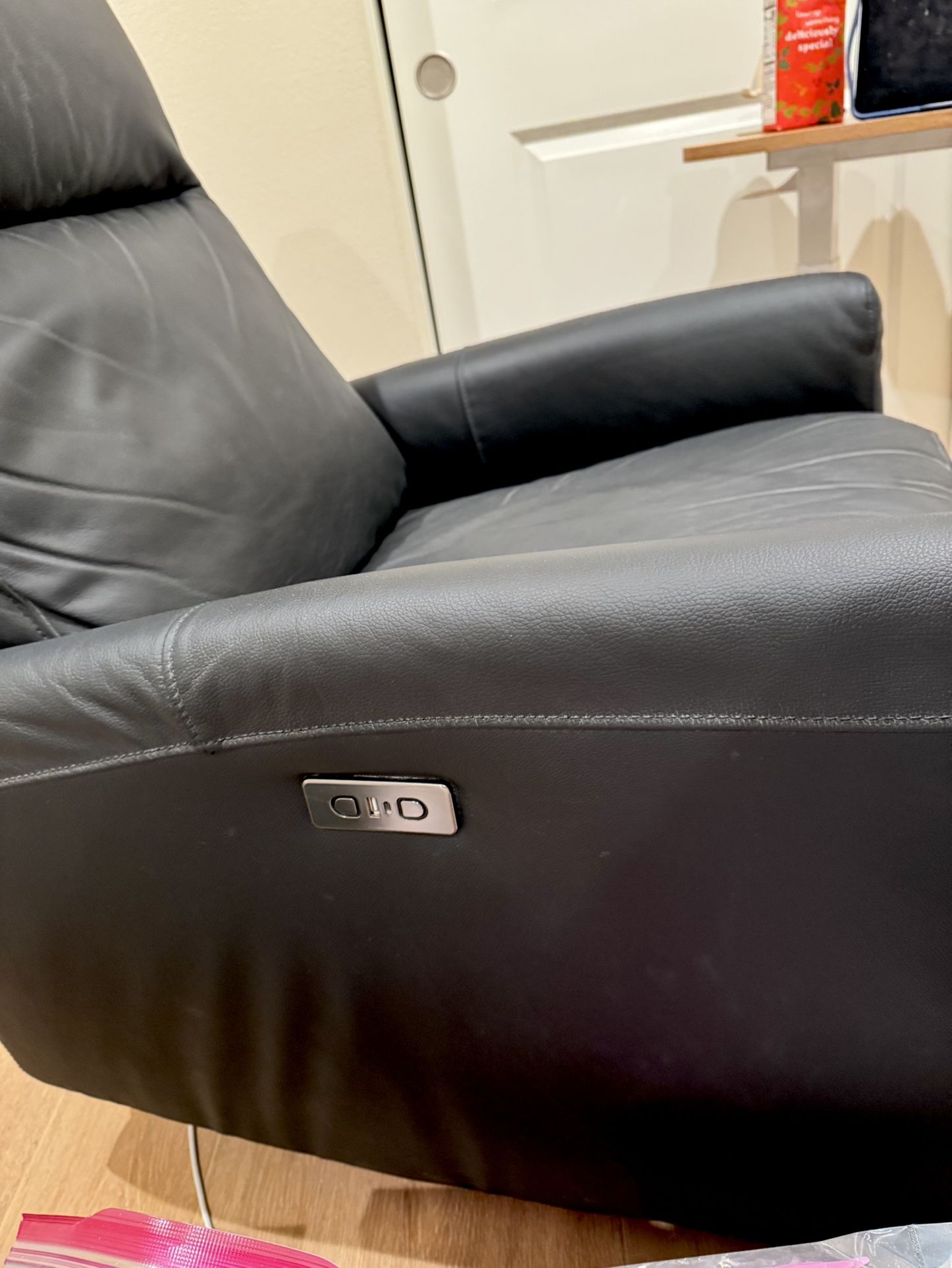 Leather Recliner Electric